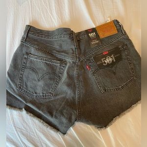 Levi’s 501 Black Denim Shorts